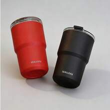 1pc Stainless Steel Leak-Proof Insulated Tumbler, Double-Wall Vacuum Bottle, Reusable Cup, Portable Travel Mug - Multicolor - View 3