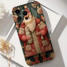 2026 nueva funda de teléfono esmerilada, funda de teléfono diseño de Navidad de Santa Claus para  17 15 Pro Max  17 14 Plus  17 13 Mini  17 12  Galaxy S23 Ultra S22 S21 S20 protector de teléfono funda de pareja regalo para novio novia regalo de vacaciones - Azul Klein - Ver 6