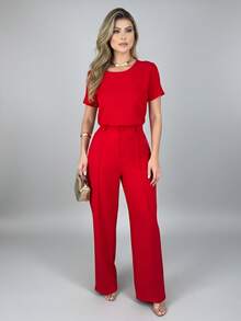 Women's Tailored Suit For New Year's Premium Elegant - Đỏ - Xem 4
