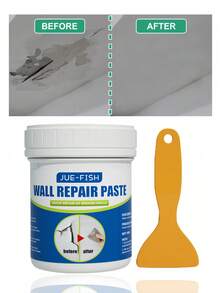 White Wall Repair Paste - Quickly Repair Wall Cracks And Nail Holes, Easily Fix Scratches. Wall Surface Repair And Stain Covering Paste, Wall Paint Peeling Repair Agent, Waterproof Crack Repair Agent.