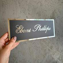 Customized 3D Acrylic Nameplate Or Wall Sign, Modern Salon Signage (With Stand), Commercial Signage, Commercial Nameplate, Spa, Clinic, Hotel Suite, Office Acrylic Nameplate, Room Number, Bathroom Sign, Custom Commercial Nameplate With Card Clip: Office, Clinic, Hotel Commercial Nameplate, Can Be Hung On The Door, Customized Office Nameplate: 3D Corporate Plaque, Beauty Salon Or Clinic Nameplate - Nhiều màu - Xem 10