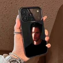 Funda de teléfono P-Penn Badgley Actor para 17,16,15,14,13,12,11,Pro,Max,Plus,E, cubierta de TPU negra - Z4 - Ver 6
