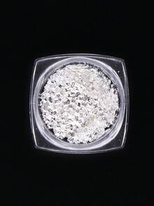 1盒/2盒合金樱花美甲装饰品，金/银金属樱花图案美甲贴纸，美甲配件，DIY优雅美甲贴花，美甲沙龙用品 - 彩色 - 查看 9