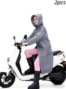 半件装便捷时尚雨衣，适合户外骑行、徒步、钓鱼、校园活动、旅行，男女通用带帽雨衣，防风、防水、速干、透气，弹性袖口，易于穿脱携带，户外必备，圣诞礼物保暖，闺蜜节、送给小狗、嘉年华、派对装饰