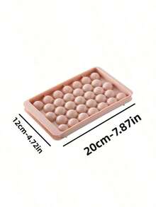 1pc Pink PP Ice Ball Mold | Creative Ice Cube Tray, Suitable For Kitchen And Beverages - Great For Making Cocktails, Whiskey And Party Drinks - Pink - View 15