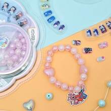 Disney 串珠美甲套装，史迪奇卡通创意串珠美甲贴纸DIY套装，冰雪奇缘派对礼品，史迪奇节日及生日礼物，冰雪奇缘亲子互动游戏道具，冰雪奇缘生日派对玩具及游戏 - 彩色 - 查看 6