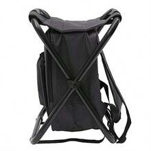 Folding Camping Chair Fishing Tackle Bag With Seat Heavy Duty Backpack Chair Rucksack Seat Bag Fishing Stool For Outdoor Fishing Beach Camping Hiking Picnic Travel Black - Free - View 6