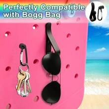 6Pcs Key Holder, Insert Hooks Accessories Beach Bag, Carabiner Keychain Charm All Size Bogg Bags - Trắng - 4 chiếc - Xem 4