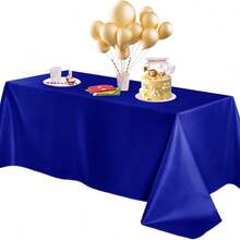 1/2 piezas Mantel rectangular de seda suave de color verde oliva, 57.87*102.36/120.08 pulgadas, adecuado para restaurante, cena festiva, boda, fiesta, mesa de banquete - Multicolor - Ver 33