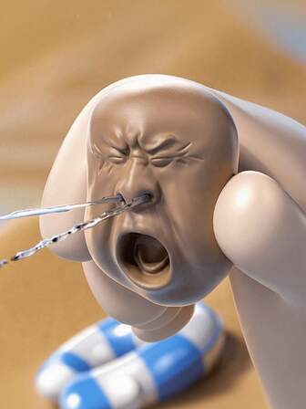 1-3 gäspande skojleksaker med överraskningsvattensprayfunktion – tryck för att spruta vatten! Kreativa och snygga leksakstillbehör, brun skrikande design, bärbara skojleksaker, perfekt för vänner och familjesammankomster, skojdekorationer, festpresenter, julklappar, födelsedagsöverraskningar, lätta skoj, vuxenskoj.