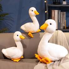 1个逼真毛绒鸭子玩偶，柔软蓬松可爱野生鸭子玩偶抱枕，儿童生日礼物 - 彩色 - 查看 13
