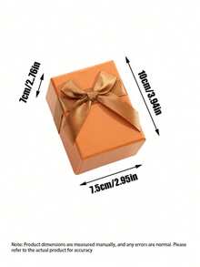 Hộp đựng đồng hồ hình nơ thời trang và cao cấp này có thiết kế hai nắp, có thể được sử dụng như hộp đựng đồng hồ và trang sức, hộp quà tặng doanh nghiệp hoặc hộp đựng hình vuông rỗng. Thích hợp để đựng đồng hồ, trang sức và quà tặng; cũng có thể được sử dụng để đóng gói quà tặng; và cũng có thể được dùng làm quà tặng cho bạn bè nam và nữ. - trái cam - Xem 7