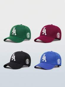 1 chiếc mũ lưỡi trai thêu logo LA thời trang unisex - Mũ lưỡi trai điều chỉnh được - Mũ thường ngày phù hợp cho các hoạt động thể thao ngoài trời, du lịch và chạy bộ. - trái đất LA - Xem 3