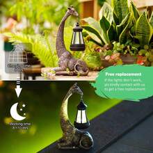 1 pieza Estatua de jardín de dragón, lámpara de pared creativa de resina con energía solar, farol de jardín, ornamento de pared montado, control de interruptor LED, abrazador de árbol de dragón, escultura luminosa de tema de hadas para animal, para interior, exterior, balcón, jardín, césped, terraza y decoración del hogar, regalo ideal para la abuela, mamá, mujeres, decoración navideña, luces navideñas, luces de hadas - Gris Oscuro - Ver 9