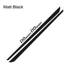 4pcs Car Side Body Line Stickers For I10 Tuning Accessories Sport Graphics Vinyl Film Decals - Matt Black - View 1