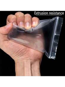 100 túi nhựa trong suốt có khóa kéo, túi poly trong suốt dày 2 mil có khóa kéo kín, hộp đựng, túi nhựa tự khóa đựng tiền xu, ốc vít, đồ vật nhỏ, đồ trang sức, đồ ăn nhẹ, quà cưới, quà sinh nhật, quà tiệc tùng, túi đựng quà phù dâu - trắng - Xem 4