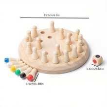 Wooden Memory Match Stick Board Game: A Puzzle Logic Game And Brain Teaser - The Perfect Combination Of Interaction And Fun! Suitable For Family Gatherings