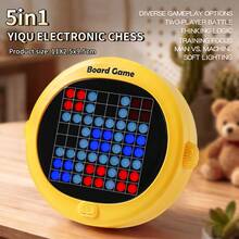 1件装儿童户外便携减压玩具 - 井字棋/五子棋游戏、经典推拉泡泡纸+打地鼠，逻辑思维训练，适合旅行、家庭聚会、见面会、亲子互动，适合3岁以上儿童，耐用ABS材质，圣诞节/生日/开学礼物（颜色随机） - 五子棋 - 查看 13