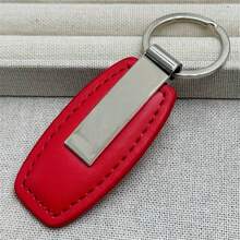 Stylish Metal And PU Leather Keychain, Customizable Logo Name Key Ring, Car/Motorcycle Keychain, Pendant Gift. - Multicolor - View 8