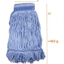 Mop Head Replacement Commercial Heavy Duty String Blue Wet Mop Heads For 3 Typs Commercial Mop Handle 6Medium Weight 16oz - Màu xanh lam - Xem 3