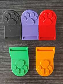 1/5件装全新开罐器，可开启罐装食品和饮料，保护指甲，适合女性使用，防滑设计，多种颜色可选，符合人体工程学的防滑手柄，适用于猫粮/狗粮罐头，耐用塑料厨房工具，易于清洁，开罐器，小巧轻便，操作顺畅，厨房小工具，多功能开瓶器，厨房必备