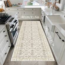 1pc New Corridor Mat, Non-Slip Staircase Floor Mat, Machine Washable Polyester Strip Mat, Home Bedside Mat For Corridor Living Room Bedroom Sunroom Hardwood Floor Mat, Christmas Decorative Carpet - Multicolor - View 15