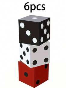 Hộp quà xúc xắc sòng bạc 6 chiếc, Hộp quà xúc xắc sòng bạc 11 inch, Thiết kế quân bài Poker, Bộ 6/3 món đồ dùng tiệc chủ đề sòng bạc, Trang trí tiệc đêm Las Vegas, Trang trí trò chơi trung tâm năm mới với xúc xắc 3D, Trang trí tiệc đêm Las Vegas với xúc xắc 3D, Trang trí trung tâm năm mới (Nền trắng chấm đen), Trang trí tiệc sòng bạc, Trang trí đêm trò chơi, Hộp quà chủ đề sòng bạc (Đen, Trắng, Đỏ) - Nhiều màu - Xem 12