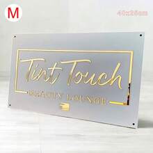 定制亚克力办公室标牌 | 定制商业标志展示 | 现代透明店面招牌 | 专业墙面装饰3D亚克力商业标牌 | 定制文字墙面标牌 | 矩形标志标牌 | 美发沙龙、美甲工作室、美容诊所、水疗中心标牌 | 定制亚克力商业标志标牌 - 个性化酒吧、办公室墙面装饰和户外标牌，完整的商业或办公礼品，标志展示 - 彩色 - 查看 14