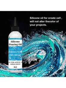Gel nhựa đa năng, thích hợp cho tranh vẽ bằng chất lỏng, Dimethicone, dầu acrylic silicone, chất lượng nghệ sĩ, 100% dầu lỏng nguyên chất, dùng để tạo không gian trong tranh - Vật liệu nghệ thuật chất lỏng chuyên nghiệp, quà tặng ngày lễ, quà tặng cho gia đình và bạn bè, quà tặng Ngày Valentine, quà tặng tựu trường, quà tặng năm mới (Giao hàng ngẫu nhiên các mẫu mới và cũ) - Trong sáng - Xem 3