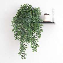 1/30PCS Fake Plants-Eucalyptus Leaf Vine, Artificial Flowers, Home, Dining Room, Living Room, Outdoor Garden Decoration,The Art Of Inserting Flowers, Photography Props, Autumn, Spring, Vase, Flower Wall, Flower Wreath, Bridal Bouquet, Wedding Decoration, DIY Flower Wreath Materials, Birthday Party Decoration Materials, Home Decoration Accessories, Valentine's Day - Green 3 - View 2