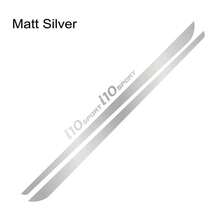 4pcs Car Side Body Line Stickers For I10 Tuning Accessories Sport Graphics Vinyl Film Decals - 霧面銀 - 查看 1