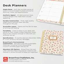 Tuscan Delight 2026 6 X 7.75 Inch Weekly Desk Planner Foil Stamped Cover(default) - Multicolor - Ver 4
