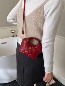 Ramadan Celebration New Mini Quilted Bag, Cute Fashion Handbag Crossbody Bag For Teenage Girls, Lipstick Pouch Mini Accessory Bag - Embroidered Vegetable Basket - View 9