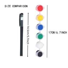 12 Colors/Set Acrylic Painting Pigment Paint Brush Set DIY Art Craft Drawing Tool Smooth Painting Pigment Set DIY Painting Tool,Mother's Day,Mom's Gift - Multicolor - View 5