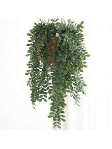1/30PCS Fake Plants-Eucalyptus Leaf Vine, Artificial Flowers, Home, Dining Room, Living Room, Outdoor Garden Decoration,The Art Of Inserting Flowers, Photography Props, Autumn, Spring, Vase, Flower Wall, Flower Wreath, Bridal Bouquet, Wedding Decoration, DIY Flower Wreath Materials, Birthday Party Decoration Materials, Home Decoration Accessories, Valentine's Day - Green 3 - View 1