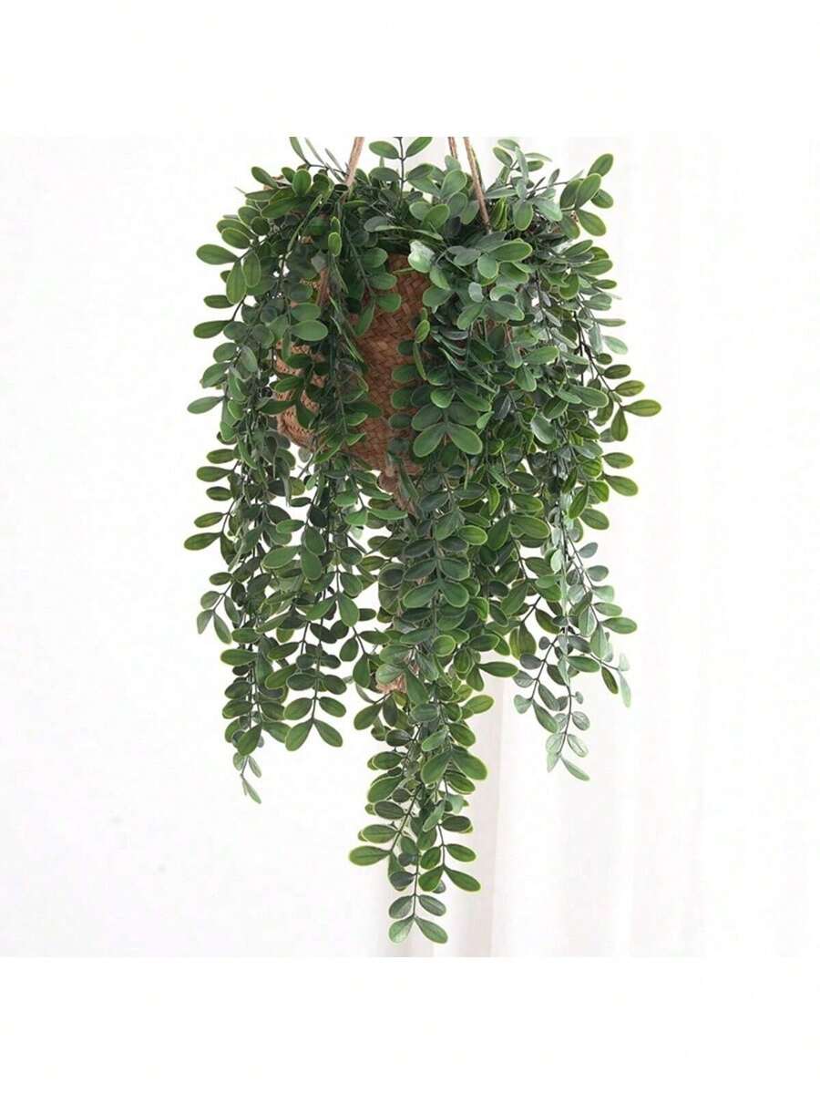 1/30PCS Fake Plants-Eucalyptus Leaf Vine, Artificial Flowers, Home, Dining Room, Living Room, Outdoor Garden Decoration,The Art Of Inserting Flowers, Photography Props, Autumn, Spring, Vase, Flower Wall, Flower Wreath, Bridal Bouquet, Wedding Decoration, DIY Flower Wreath Materials, Birthday Party Decoration Materials, Home Decoration Accessories, Valentine's Day - Green 3 - View 1