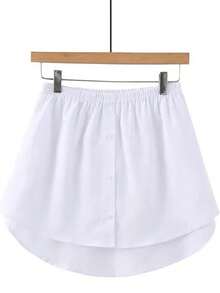 1pc Elastic Waist Extender, Women Shirt Extender, Adjustable Layered Fake Skirt Hem Extender