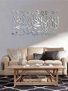 1pc 3D Acrylic Mirror Wall Sticker, Self-Adhesive Decor For Bedroom & Living Room - Multicolor - View 11