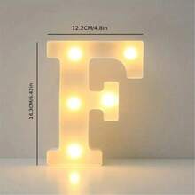 1pc 16cm LED Letter Light, Illuminated Alphabet & Number Night Light, Suitable For Home, Bar, Wedding, Proposal, Birthday Party Decor, Living Room, Bedroom [No Battery Included] - Letter Lights - View 25