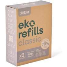 Pañales Dekor Classic - Recambios de cubeta de pañales | 2 unidades sin perfume | Marcado exclusivo de extremo de revestimiento | Rápido y fácil de reemplazar | Sistema de recarga más económico | Para(default) - Multicolor - Ver 1