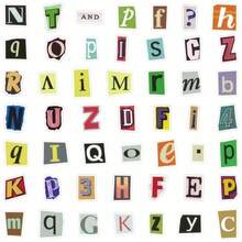 200PCS Retro English Letters Stickers Aesthetic Vinyl Stickers Decals Scrapbook, Journaling, Laptop, Bumper, Skateboard, Bottles, Computer, Phone Back To School - 多色的 - 查看 3
