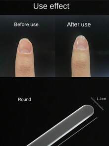1pc Household Nano Glass Nail File, Nail Grinding Bar, Manicure Tool, Beauty Polishing Strip - Multicolor - View 7