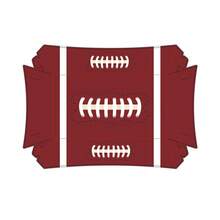 新款足球派对托盘纸船盒，世界杯美式足球主题炸鸡汉堡盒 - 彩色 - 查看 9