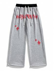 LEGEN DEER Men's Casual Straight Leg Pants, Fashionable Sportswear Trousers For Spring And All Seasons - Light Grey - View 7