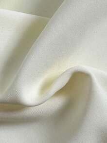 Nuovo costume da bagno elegante monospalla con arricciature e schiena scoperta, di colore unito, adatto per donna, spiaggia, festa in piscina, vacanza estiva bianca - Bianco - Visualizzare 8