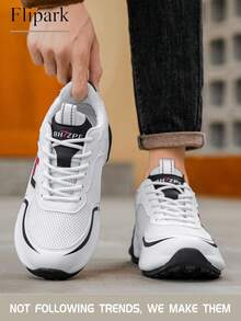 Flipark 男士运动鞋，篮球鞋，新款高帮运动鞋，防滑耐磨透气，适合青少年和学生，白色运动鞋 - 黑色 - 查看 5