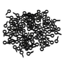 100/300/500支装多色不锈钢微型迷你眼针，用于珠宝制作DIY吊坠手工珠宝配件螺丝眼螺纹钩