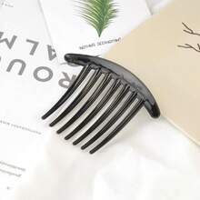 Vintage Black 5/Teeth Hair Comb Clip Women - Elegant Magic Hairpin Broken Hair, Korean Style Styling, Secure Hold & Easy To Use, Hairstyling Accessory| Elegant Hairpin| Durable Plastic Comb, Hair Accessories Girl - 7顆牙齒 - 查看 9