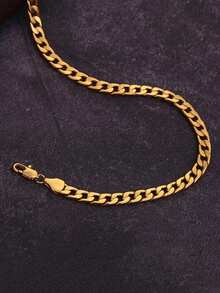 6毫米镀金朋克嘻哈男女通用毛衣链生日派对礼物金属首饰项链