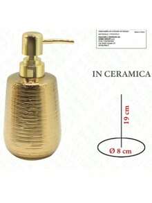 3pcs Ceramic Bathroom, Bathroom Set, Including Soap Dispenser, Toothbrush Holder And Soap Box. Bathroom Supplies, Bathroom Accessory Set, Home Bathroom Decoration Supplies. Suitable For Home Use, And Can Also Be Used As Birthday Gifts, Holiday Gifts, New Year Gifts, Housewarming Gifts And Mother's Day Gifts. An Excellent Choice For High-End Gifts. - Gold - View 6